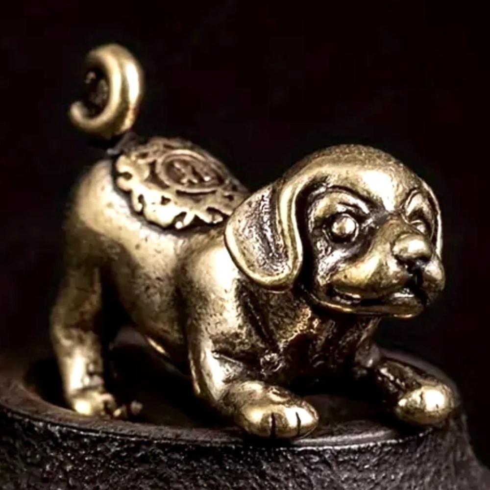 Brass dog